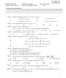 Đề kiểm tra 1 tiết Đại số Giải tích 11 chương 1 năm 2017-2018 có đáp án - Trường THPT Quốc Oai