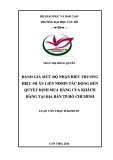 Luận văn Thạc sĩ Kinh tế: Đánh giá mức độ nhận biết thương hiệu mì ăn liền Nissin tác động đến quyết định mua hàng của khách hàng tại địa bàn Tp.Hồ Chí Minh