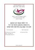 Khóa luận tốt nghiệp Dược sĩ Đại học: Khảo sát nhận thức về tự ý sử dụng kháng sinh của sinh viên trường đại học Tây Đô và các yếu tố liên quan