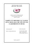 Khóa luận tốt nghiệp Dược sĩ Đại học:  Nghiên cứu phối hợp các tá dược dùng trong bào chế viên nén nổi clarithromycin 500 mg