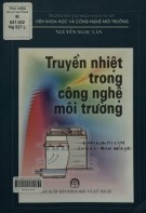 Giáo trình Truyền nhiệt trong công nghệ môi trường: Phần 1