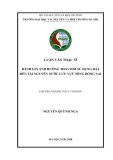 Luận văn Thạc sĩ Thủy văn học: Đánh giá ảnh hưởng thay đổi sử dụng đất đến tài nguyên nước lưu vực sông Đồng Nai