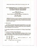 On uniqueness of a classical solution of the system of non-linear 1-D saint venant equations