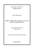Tóm tắt luận văn Thạc sĩ Khoa học: Nghiên cứu điều chế và khảo sát ứng dụng muối kali hydroxycitrat