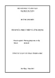 Tóm tắt luận văn Thạc sĩ Khoa học: Tích nửa trực tiếp và ứng dụng