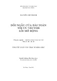 Tóm tắt luận văn Thạc sĩ Khoa học: Đối ngẫu của bài toán tối ưu vectơ lồi mở rộng