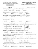 Đề thi học kì 2 môn Toán 12 năm 2017-2018 có đáp án - Trường THCS&THPT Võ Nguyên Giáp - Mã đề 123