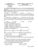 Đề thi học kì 2 môn Hóa học 12 năm 2017-2018 có đáp án - Trường THPT Phan Ngọc Hiển - Mã đề 406