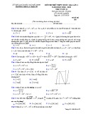 Đề thi thử THPT Quốc gia môn Toán năm 2018-2019 lần 1 - THPT Lý Thái Tổ - Mã đề 103