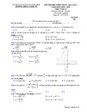 Đề thi thử THPT Quốc gia môn Toán năm 2018-2019 lần 1 - THPT Lý Thái Tổ - Mã đề 102