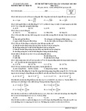 Đề thi thử THPT Quốc gia môn Vật lí năm 2018-2019 lần 1 - THPT Lý Thái Tổ - Mã đề 169