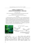 Chemical examination of Hydrocotyle bonariensis L. (Apiaceae)