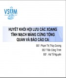 Huyết khối hội lưu các xoang tĩnh mạch màng cứng tổng quan và báo cáo cáo ca