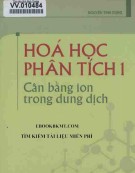  hóa học phân tích 1 – cân bằng ion trong dung dịch: phần 1