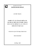 Tóm tắt luận văn Thạc sĩ Kế toán: Nghiên cứu về CBTT về EPS trong BCTC của các CTNY ở Việt Nam