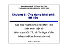 Bài giảng Khai phá dữ liệu: Chương 8 - TS. Võ Thị Ngọc Châu