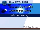 Bài giảng Phân tích và thiết kế hướng đối tượng: Giới thiệu môn học - Đỗ Ngọc Như Loan