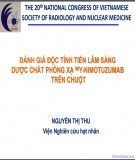 Đề tài nghiên cứu: Đánh giá độc tính tiền lâm sàng dược chất phóng xạ 90y - Nimotuzumab trên chuột