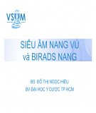 Siêu âm nang vú và BRIADS nang - Bs. Đỗ Thị Ngọc Hiếu