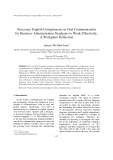 Necessary english competencies in oral communication for business administration graduates to work effectively: A workplace reflection