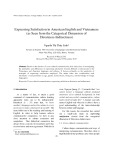 Expressing satisfaction in American English and Vietnamese (As seen from the categorical dimension of directness-indirectness)