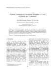 Cultural variations in conceptual metaphors of love in english and vietnamese