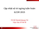 Cập nhật xử trí ngừng tuần hoàn ILCOR 2015