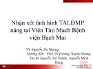 Đề tài: Nhận xét tình hình tăng áp động mạch phổi nặng tại Viện Tim Mạch Bệnh viện Bạch Mai