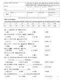 Đề kiểm tra giữa HK1 môn Tiếng Nhật 10 năm 2017-2018 có đáp án - Trường THPT Lê Quý Đôn - Mã đề B