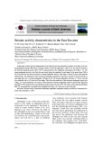 Seismic activity characteristics in the East Sea area