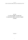 Kỷ yếu các đề tài nghiên cứu khoa học của hệ truyền thông giáo dục sức khỏe năm 2013