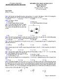 Đề KSCL môn Vật lí lớp 12 năm 2018-2019 lần 1 - THPT Nguyễn Viết Xuân - Mã đề 205