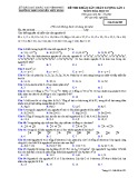 Đề thi KSCL môn Hóa học lớp 10 năm 2018-2019 lần 1 - THPT Nguyễn Viết Xuân - Mã đề 202