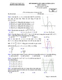 Đề thi KSCL môn Toán lớp 12 năm 2018-2019 lần 1 - THPT Đồng Đậu - Mã đề 001