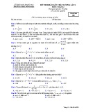 Đề thi KSCL môn Toán lớp 12 năm 2018-2019 lần 1 - THPT Đồng Đậu - Mã đề 009
