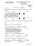 Đề thi KSCL môn Toán lớp 12 năm 2018-2019 lần 1 - THPT Đồng Đậu - Mã đề 010