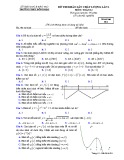 Đề thi KSCL môn Toán lớp 12 năm 2018-2019 lần 1 - THPT Đồng Đậu - Mã đề 011