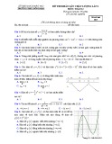 Đề thi KSCL môn Toán lớp 12 năm 2018-2019 lần 1 - THPT Đồng Đậu - Mã đề 012