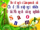 Bài giảng mầm non - Làm quen chữ cái S, X (Lê Thị Thu Hà)