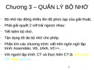 Bài giảng Nguyên lý Hệ điều hành - Chương 3: Quản lý bộ nhớ