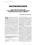 Giải quyết mối quan hệ giữa tăng trưởng kinh tế với thực hiện tiến bộ, công bằng xã hội ở nước ta hiện nay