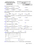Đề thi HK 1 môn Toán lớp 12 năm 2017-2018 - THPT Phan Chu Trinh - Mã đề 132