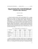 Study on the rhelogical, physico mechanical and thermal properties of polyvinylchloride/ wasteg - ypsum polymer composites