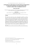 Assessment of the impacts of business environment on the development of Vietnamese smes: Evidence from the enterprise survey