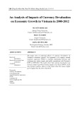An analysis of impacts of currency devaluation on economic growth in Vietnam in 2000-2012