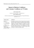 Impacts of business confidence and consumer confidence on VN - Index