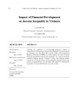 Impact of financial development on income inequality in Vietnam
