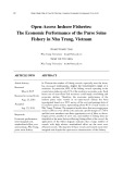 Open access inshore fisheries: The economic performance of the purse seine fishery in Nha Trang, Vietnam