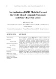 An application of KMV-Model to forecast the credit risk of corporate customers and bank’s expected losses