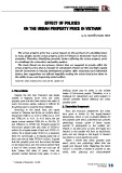 Effect of policies on the urban property price in Vietnam